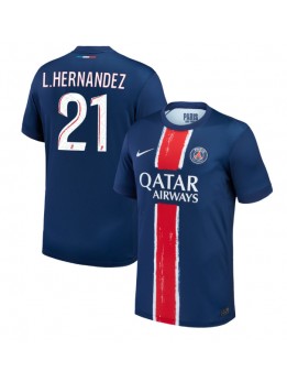 Billige Paris Saint-Germain Lucas Hernandez #21 Hjemmedrakt 2024-25 Kortermet